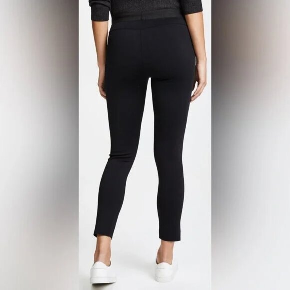 J Brand Jeans Black Neoprene Scuba Quinn Legging Cropped Ankle Pants Trousers - Picture 8 of 10